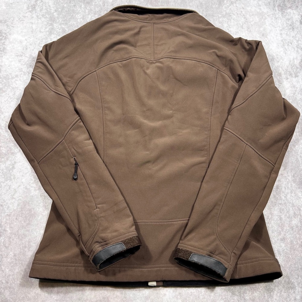 Patagonia Adze Womens Softshell Jacket Brown Fleece Lined Full Zip Medium M - Picture 3 of 8